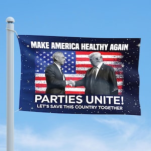 Trump Kennedy House Flag, Make America Healthy Again, RFK Jr Flag, Election Sign, Trump Vance, USA Trump 2024 Gift,Vote 2024 Flag NFUI04