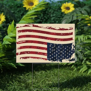 Upside Down Flag Protest Sign,Resist Fascism,Anti-Trump Political Yard Sign,Social Justice & Activism Statement,Hate Has No Home Here JCLW25
