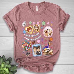 Disney Up Shirt, Coquette Bow Shirt, Ellie And Carl Shirt, Disney Adventure Shirt, Disney Couple Tees, Disneyland Vacation Shirt NGS412