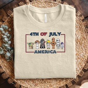 4th of July Star Wars Shirt, Disney Family Shirt, Disney Trip Shirt, Disney 4th of July Shirt, 4th of July Star Wars Characters Tee NGQD06