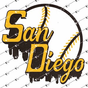 San Diego Baseball Svg Design, Png, Sublimation, Cricut, Dtg, Dtf Design File