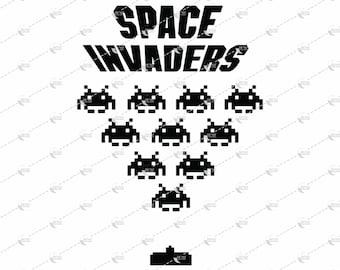 Space Invaders SVG, PNG