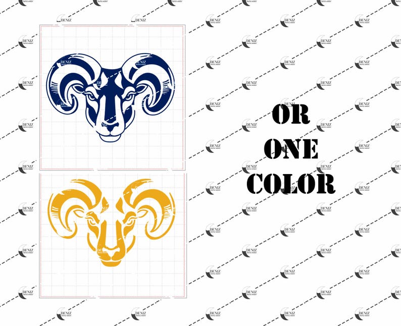 Ram Mascot Head Logo, Rams Football SVG, Rams Vector File - Etsy Canada