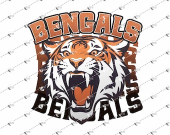 Bengals Team Logo PNG: Sublimation & DTG/DTF Design (Digital Download)