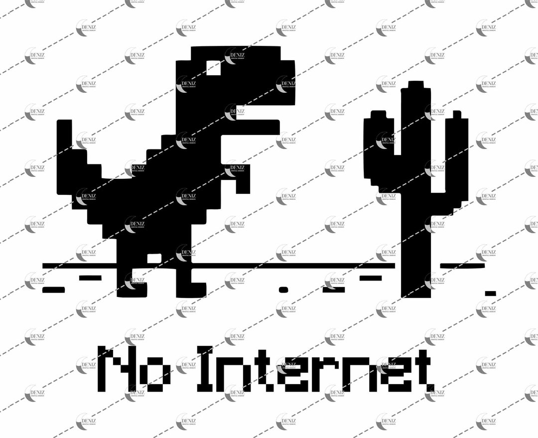 Chrome No Internet Dinosaur Jumping Game 