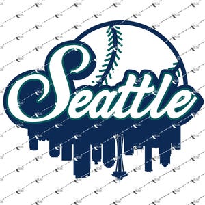 Seattle Baseball Design, Png, Sublimation, Svg, Cricut, Dtg, Dtf Design File
