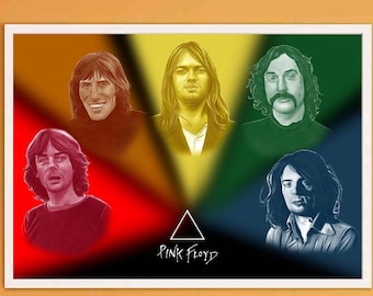 Pink Floyd Print, Pink Floyd Artwork,Pink Floyd Art,Wall Art Print,Pink Floyd Poster for Pink Floyd Fans,High Definition,Instant Download