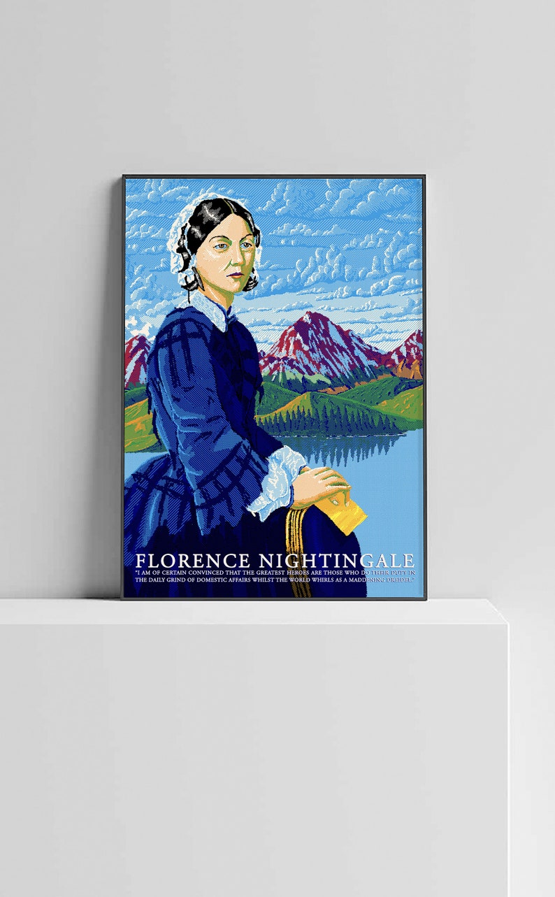INSTANT DOWNLOAD Florence Nightingale Printable Art Poster. - Etsy