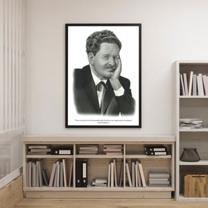INSTANT DOWNLOAD Nazim Hikmet Poster. Motivasyonel inspirierende Zitat. Bleistift-Zeichnungen. OVERSIZED Digitaldruck.