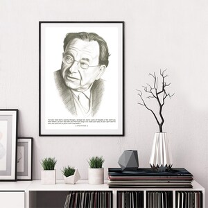 INSTANT DOWNLOAD Erich Fromm Wand-Dekor-Poster. Motivierende inspirierende Zitat. Bleistift-Zeichnungen. OVERSIZED Digitaldruck. Wand-Kunst-Dekor