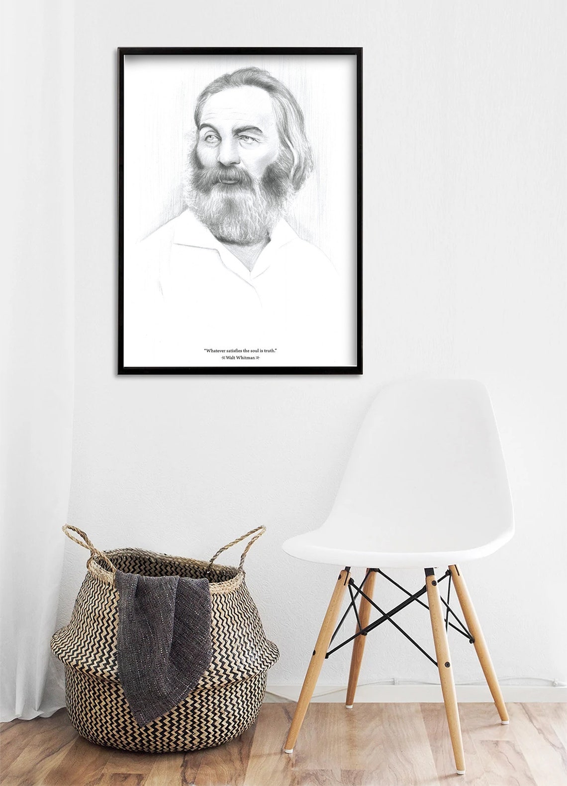 INSTANT DOWNLOAD Walt Whitman Poster. Motivasyonel Etsy