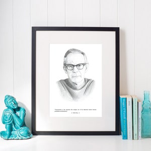 INSTANT DOWNLOAD Rollo kann druckbare Kunst Poster. Motivasyonel inspirierende Zitat. Bleistift-Zeichnungen. OVERSIZED Digitaldruck.