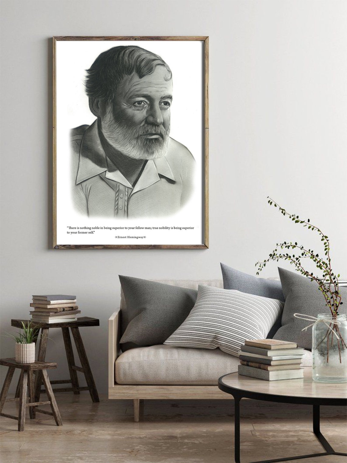 INSTANT DOWNLOAD Ernest Hemingway Poster. Motivasyonel Etsy