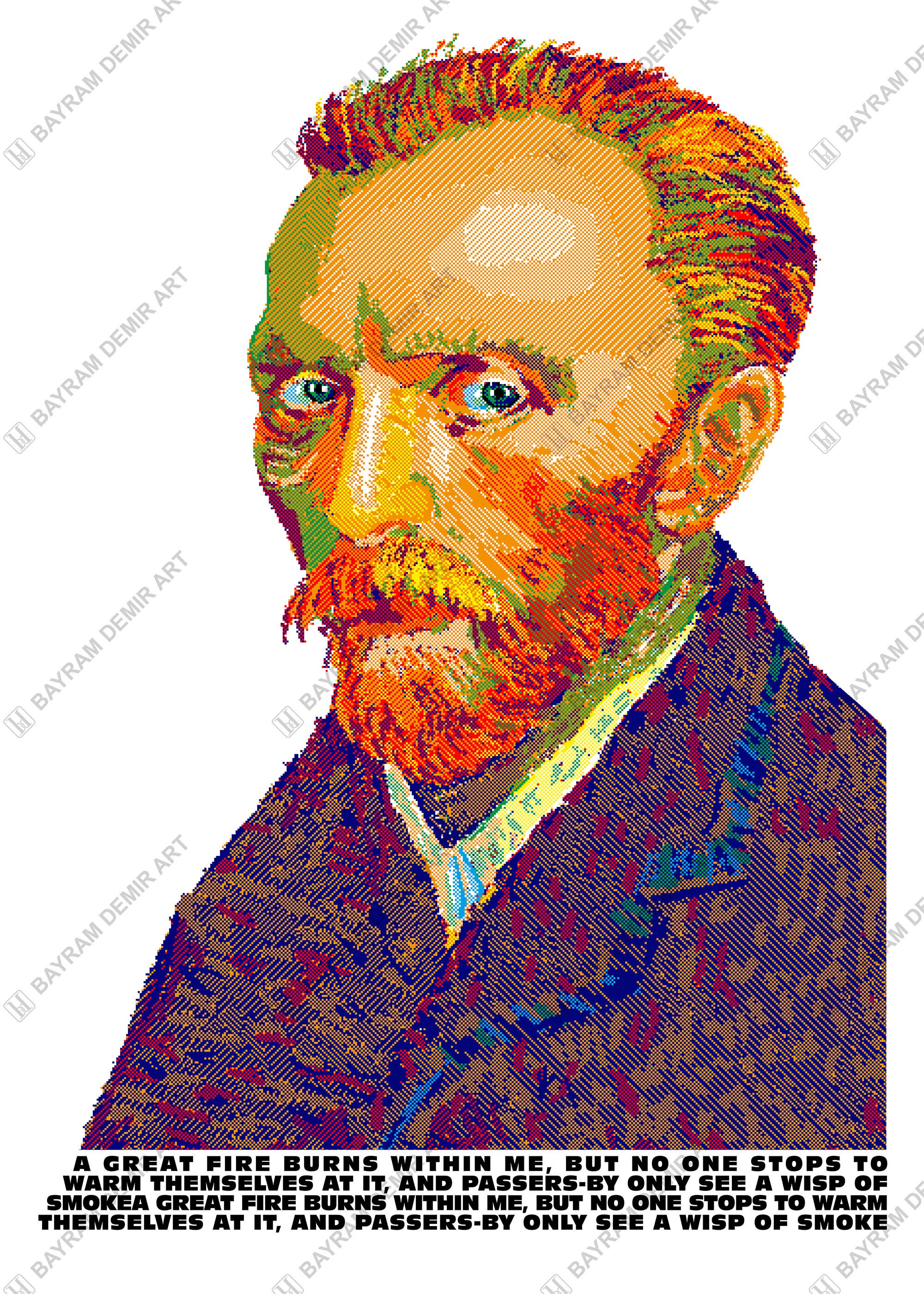 INSTANT DOWNLOAD Van Gogh Printable Art Poster. Motivasyonel - Etsy