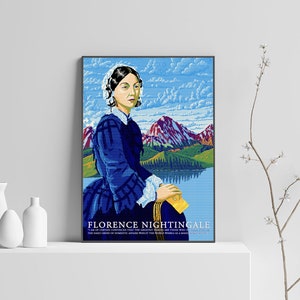 INSTANT DOWNLOAD Florence Nightingale Printable Art Poster. - Etsy