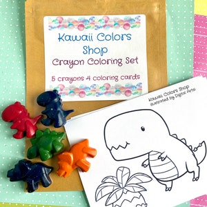 SPRING CRAYONS Coloring Set, Coloring Pack With 5 Crayons, Bugs and  Flowers, Travel Coloring Pages, Crayon Coloring Cards, Gift for Kids 