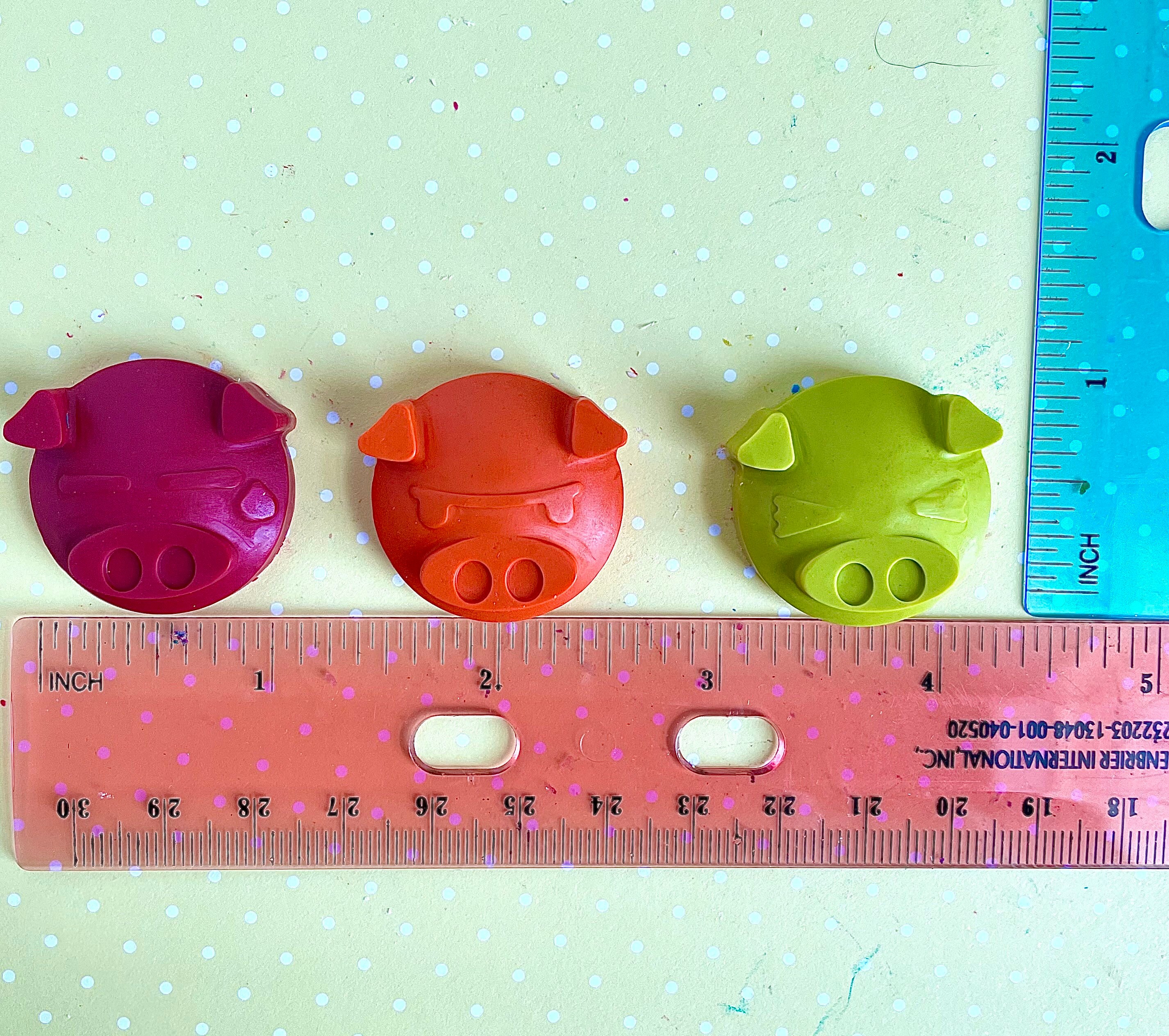 Mini PIG CRAYONS set of 7 Desk Pet/buddy for Class Cute Etsy Australia