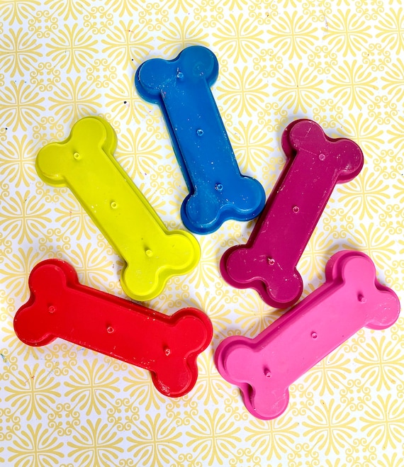 Dog Bone CRAYONS set of 5, Unique Coloring Tools for Kids, Cute Birthday  Gift, Fine Motor Activity, Sensory Bin Filler 