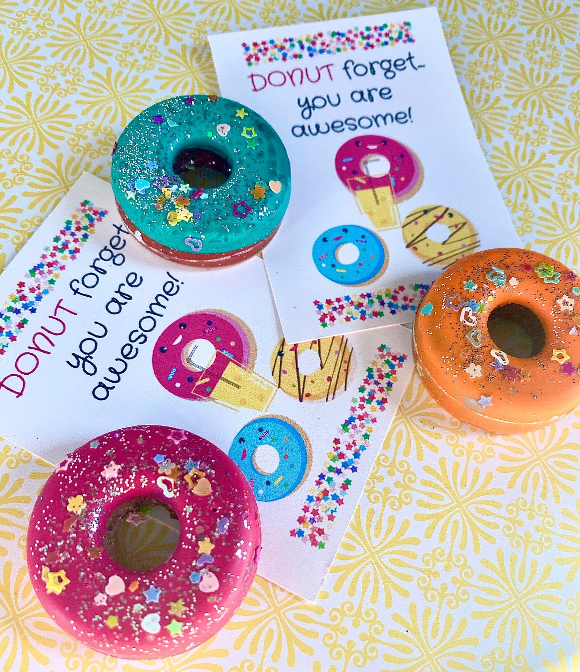 Doughnut Crayons, Donut, Chunky Crayons, Toddler Crayons, First Crayons,  Donut Grow Up, Party Favors, Boy Gift, Girl Gift, Custom, Gift 