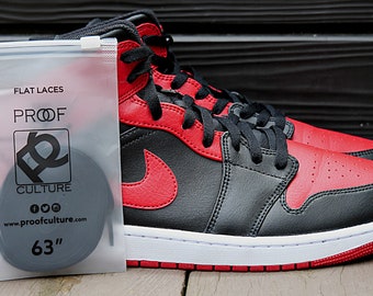 Air Jordan 1 Platte SchoenVeters Zwarte vervangende veters - Etsy Nederland