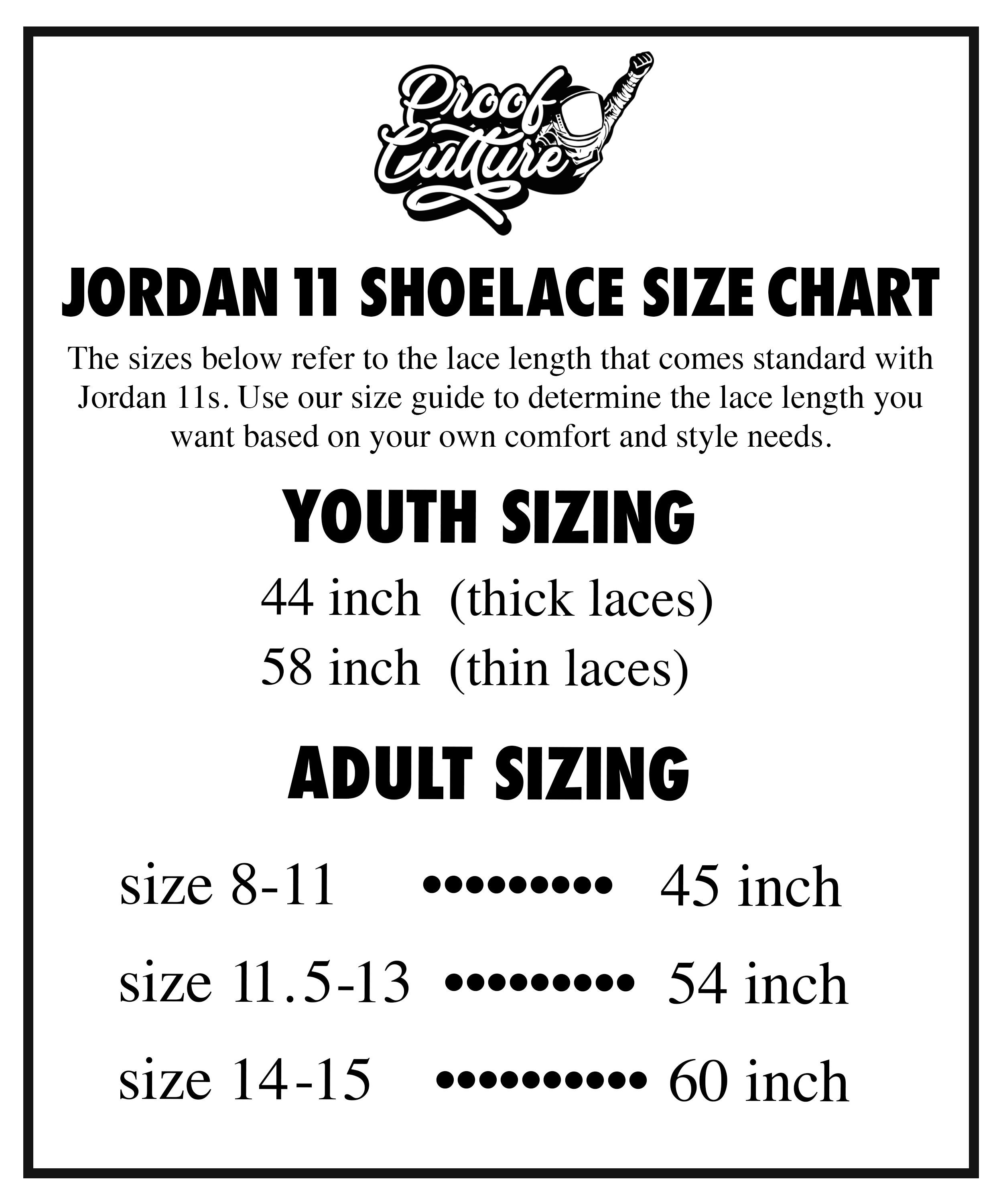 Jordan retro deals 11 laces