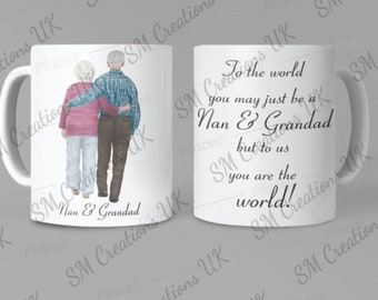 Nan & Grandad Personalised Mug | Nan Grandad | Personalised Mug | Nan Mug | Grandad Mug | Mothers Day | Birthday | Anniversary