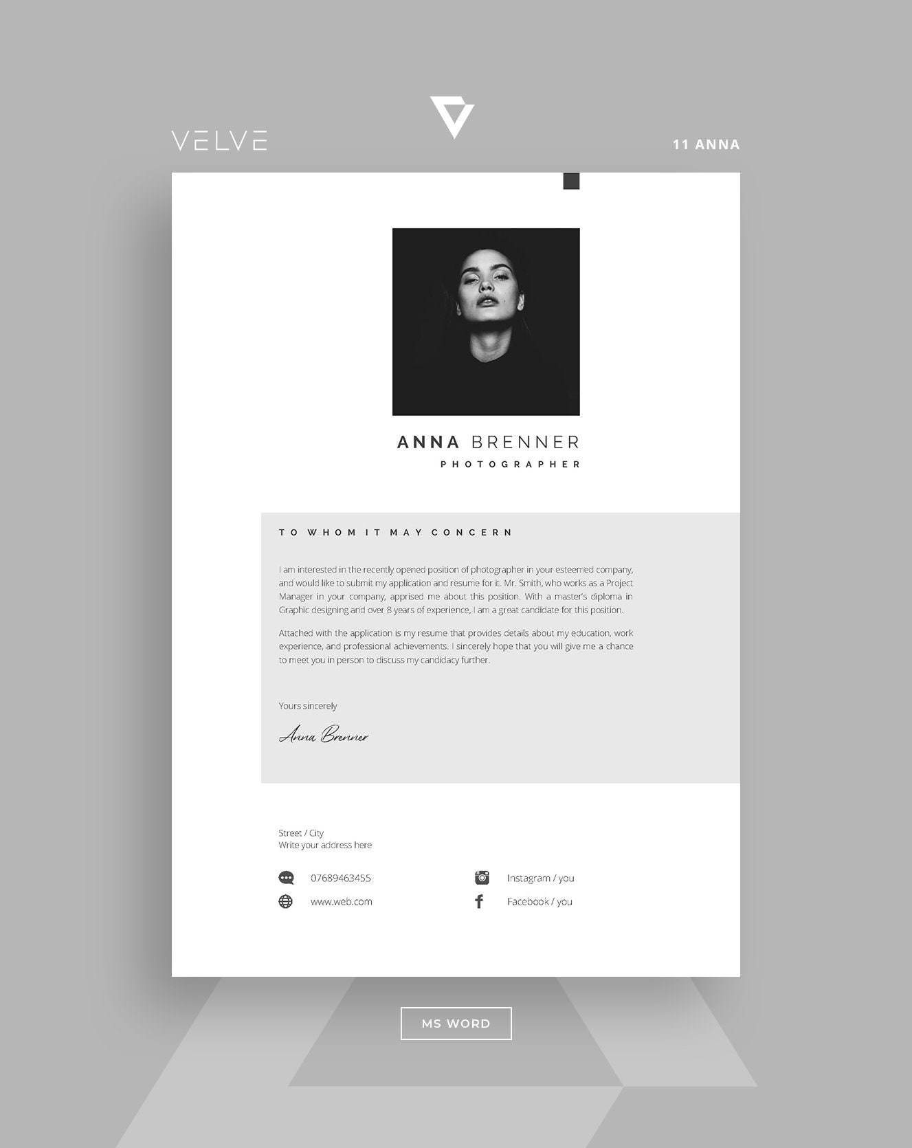 Cv Examples 5 Pages Resume / CV 5 Page Template + Cover Letter / Instant Download Resume ...