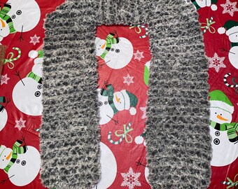 Wide Faux Fur Scarf in Mink (Fluffy, Furry, Extremely Soft and Warm Scarf - Great Gift for Winter & the Holidays) [Approx. 7”x67”]