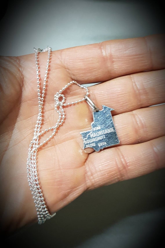 Pendentif Mauritanie en argent