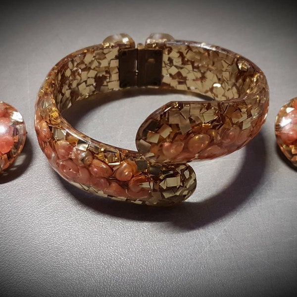 Bracelet en lucite des années 50