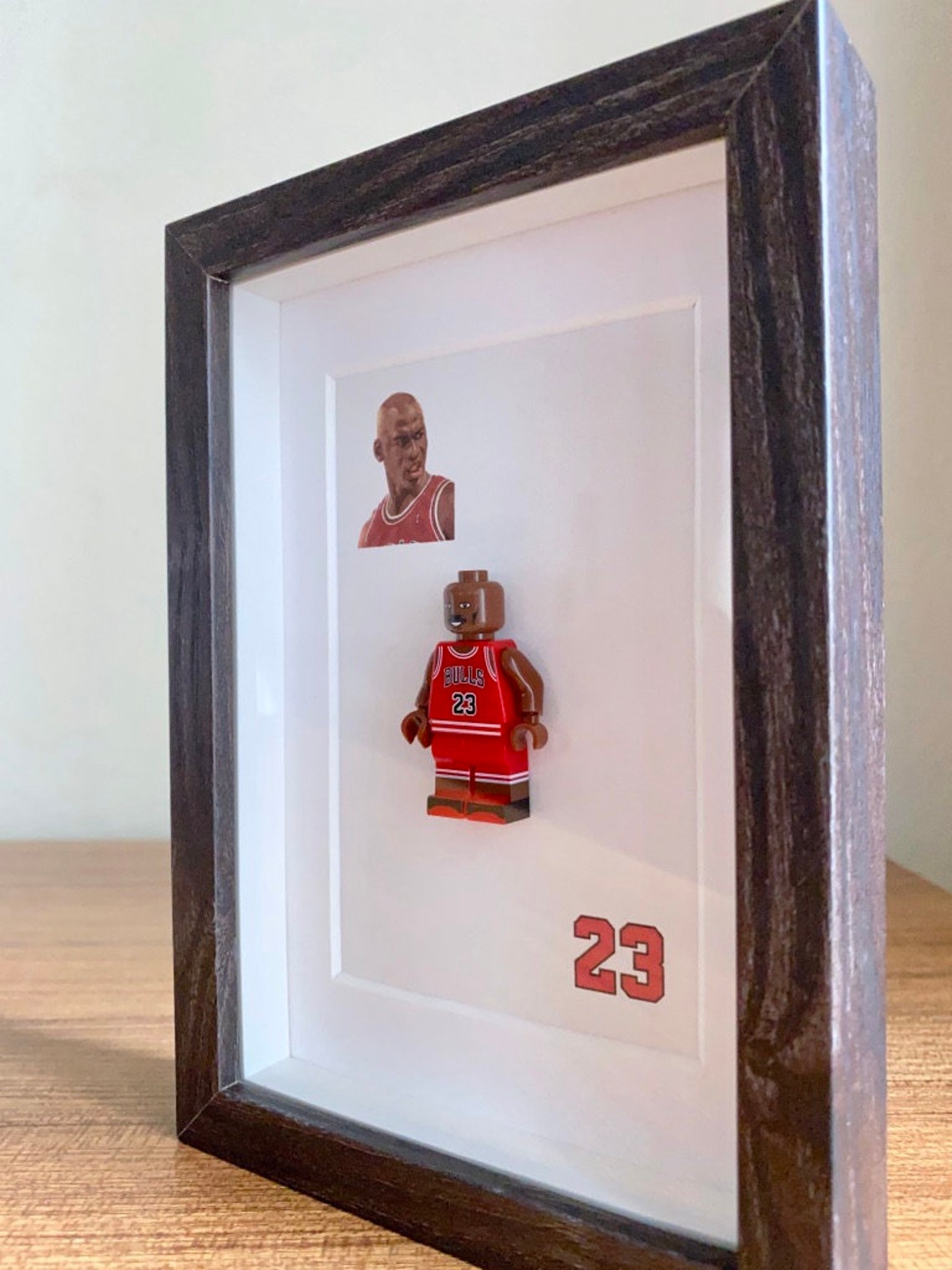 Michael Jordan Mini Figure Picture Frame Shadow Box Gift Set Etsy