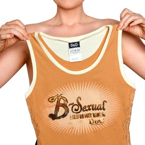 トップス D&G BEACHWEAR 2000s Pile Tank Top Vintage D&G Tank Top by Dolce Gabbana - XS - Etsy