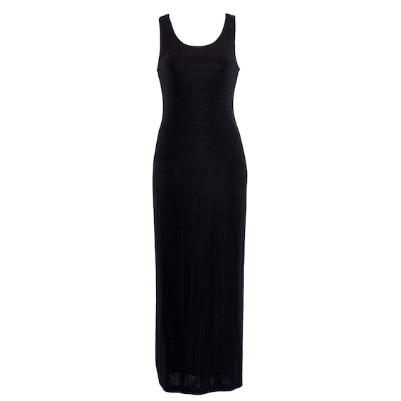 Vintage Joseph RIbkoff Slinky Black Dress, 8, Bla… - image 1