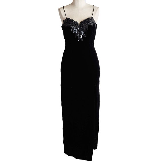 Zum Zum Vintage Evening Gown, Size S, Velvet and … - image 6