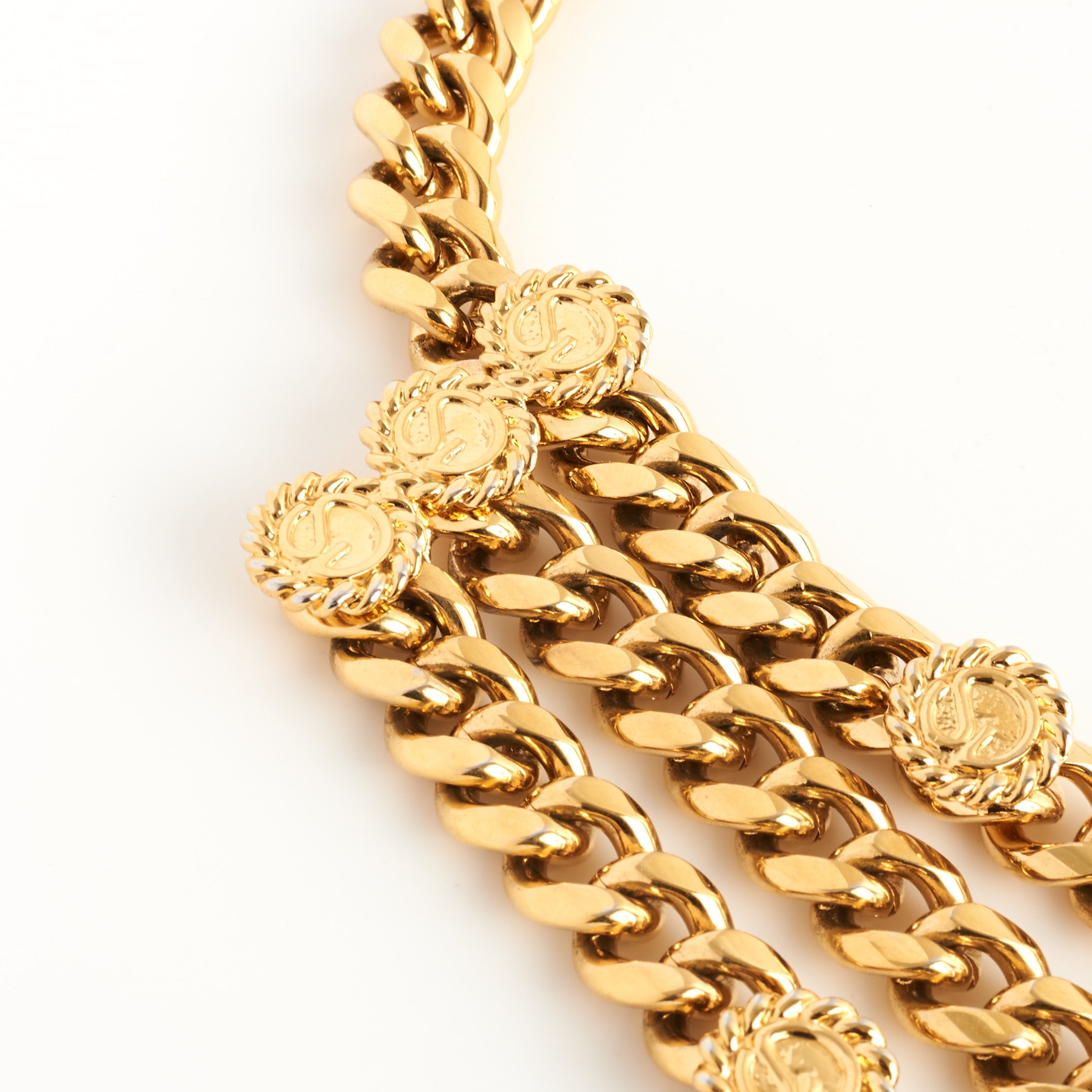 Authentic ST. JOHN Vintage Gold Plated Chain Belt S/M Etsy