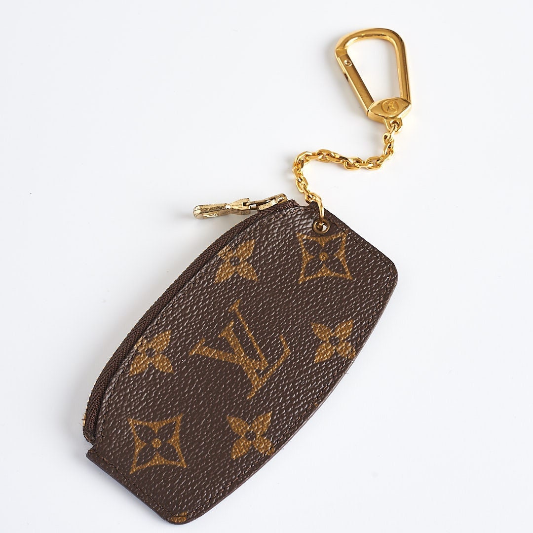 Louis Vuitton Vintage 1980's Version Monogram Key Pouch Cles