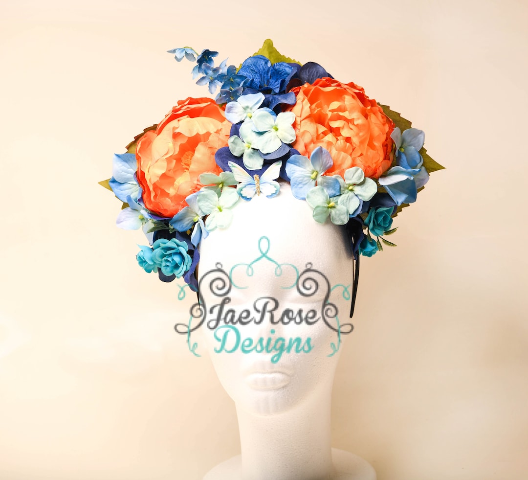Day of the Dead/flower Crown/flower Headband/floral Headpiece/dia De Los Muertos/fantasy Crown