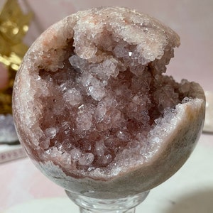 Gorgeous pink amethyst sphere from Brazil