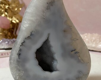Druzy Agate Flame from Brazil