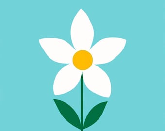 Flor de edelweiss SVG – Póster de viaje a los Alpes suizos (descarga digital)