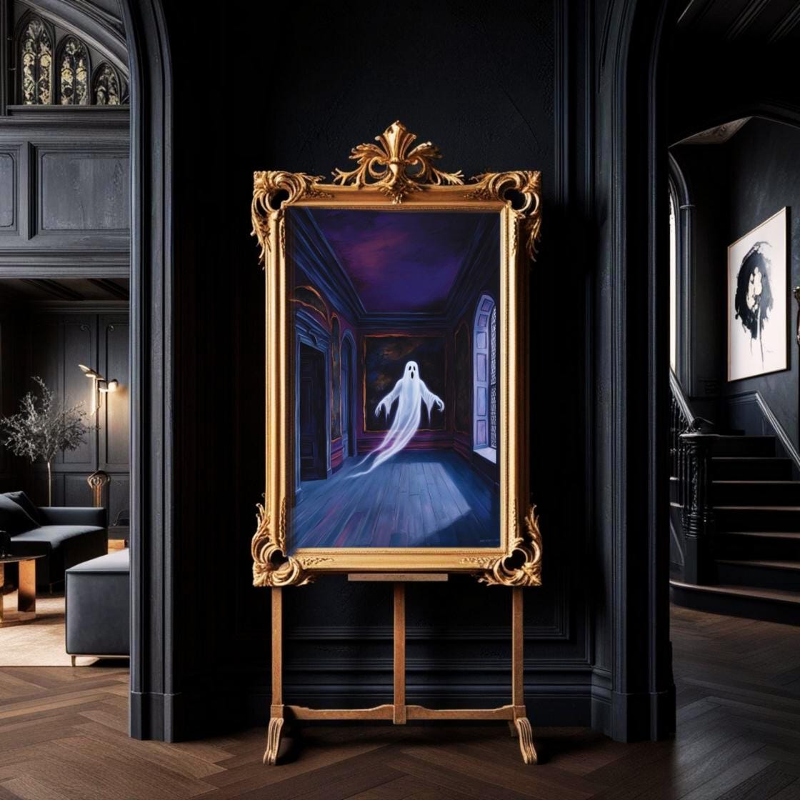The Room Remembers - Haunted Room With Ghostly Figure | Digital Oil ...