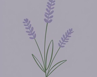 Lavender Field Travel Poster – Provence French Art (Digital Download)