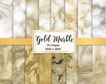 Papel Digital Mármore Dourado: Scrapbook com Textura Líquida (Download Digital)