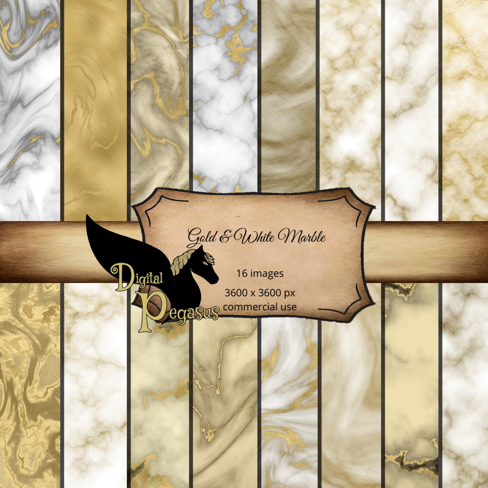 Gold Marble Digital Paper Gold Scrapbook Paper Liquid Etsy