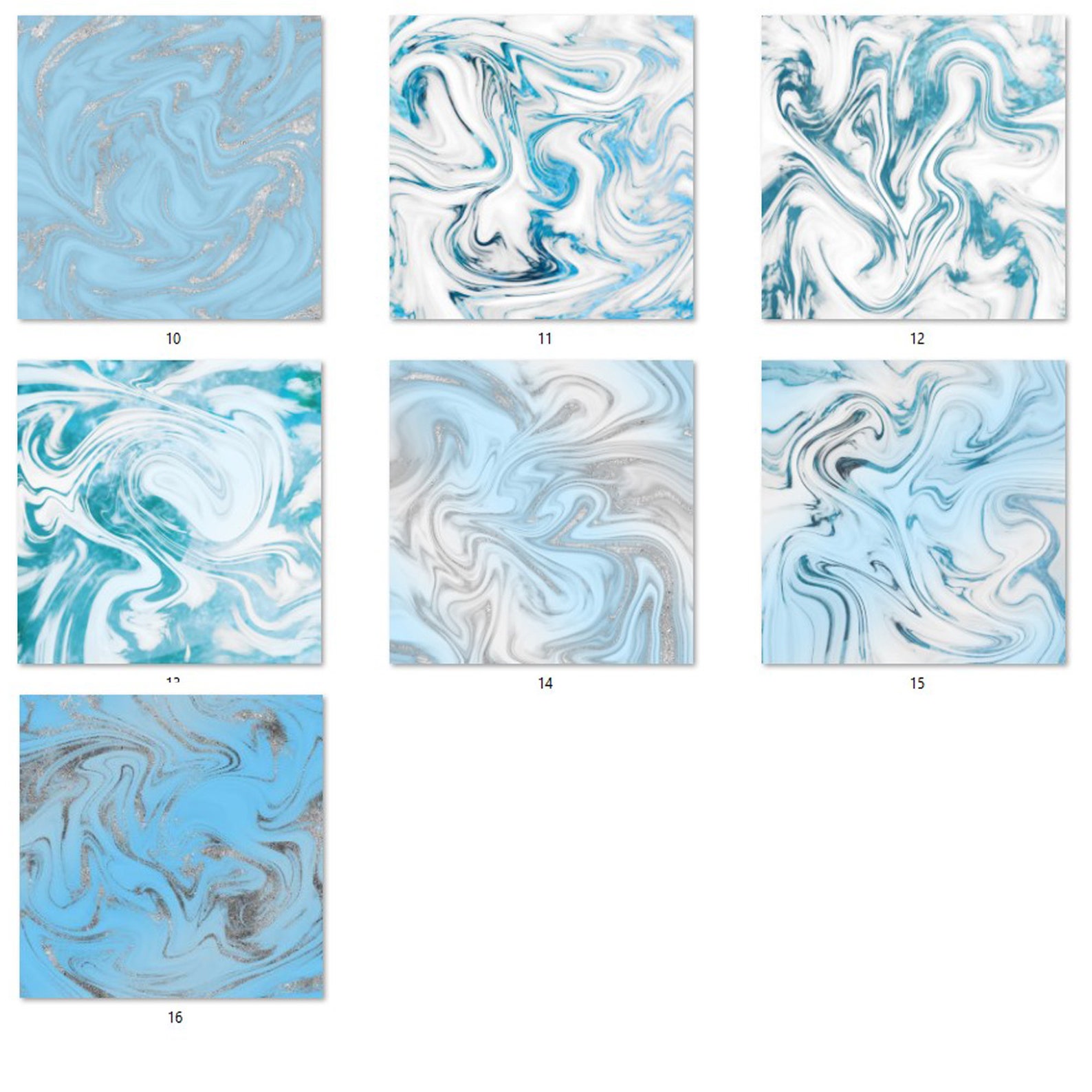 Blue Marble Digital Paper Blue and White Scrapbook Paper Etsy