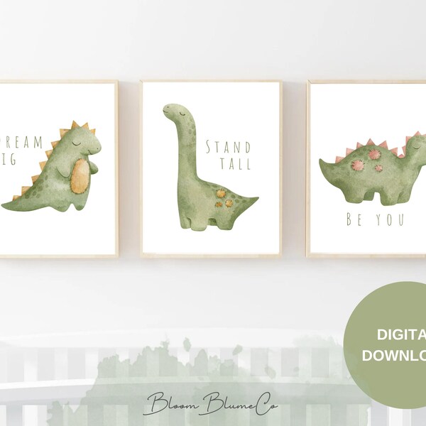 Dinosaur Text Art Etsy