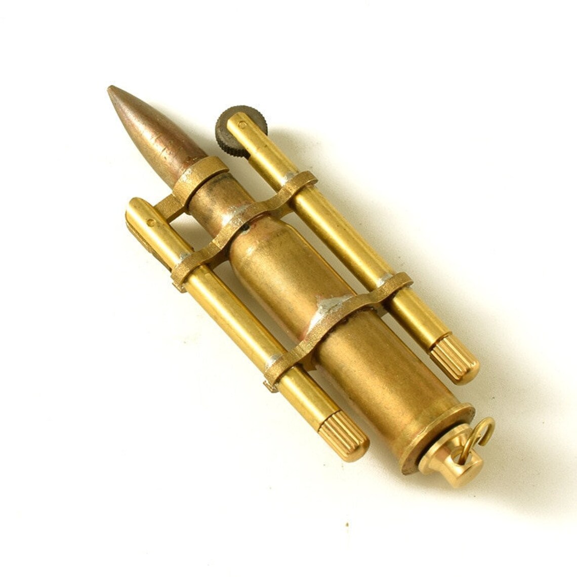Unique Lighter Handmade Retro Brass Bullet Shape Vintage Etsy