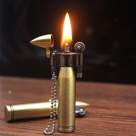 Unique Lighter Retro Brass Bullet Shape Vintage Lighter Best Etsy