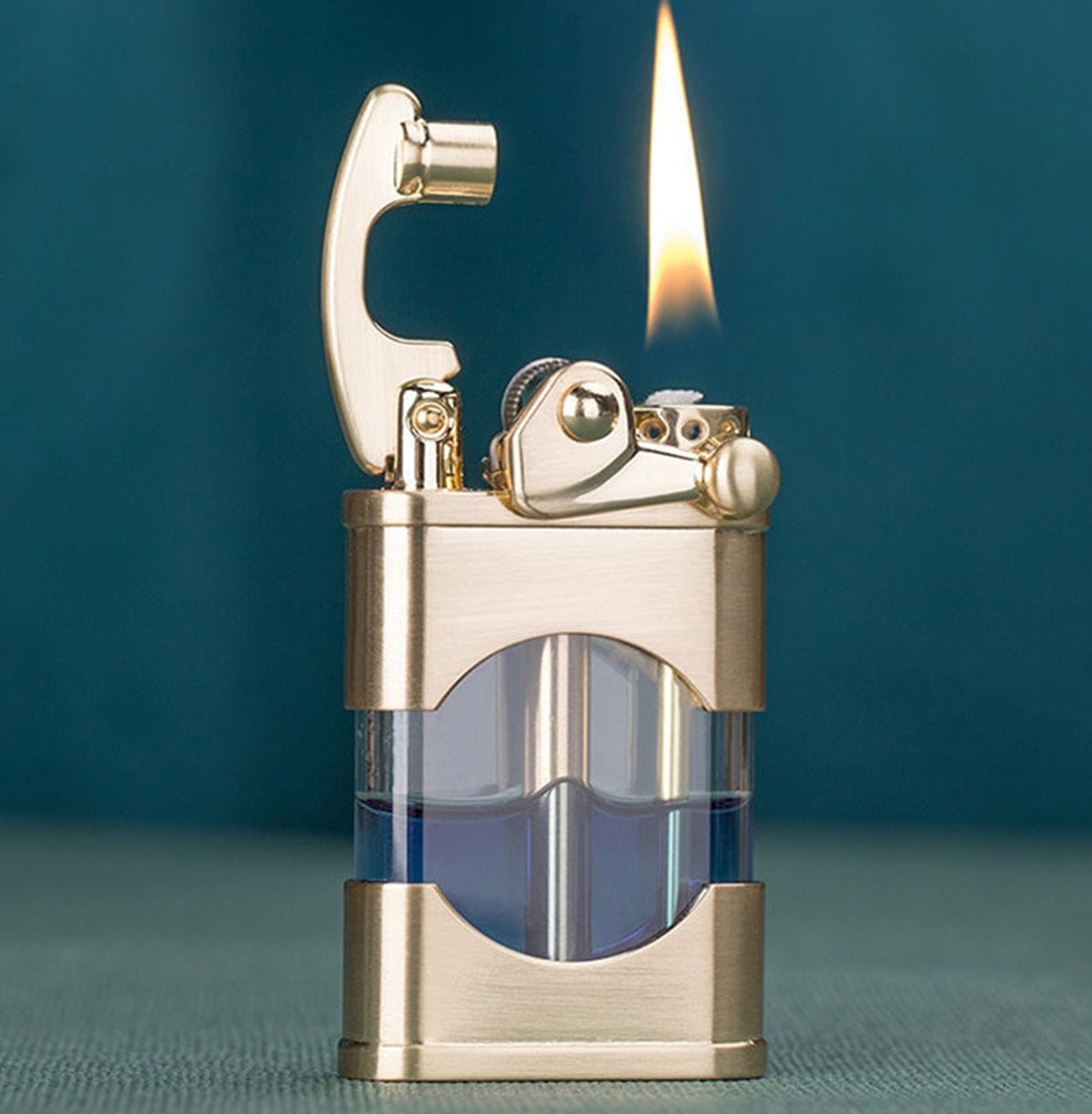 Automatic ignition Lighter Handmade Brass Lighters Unique Etsy