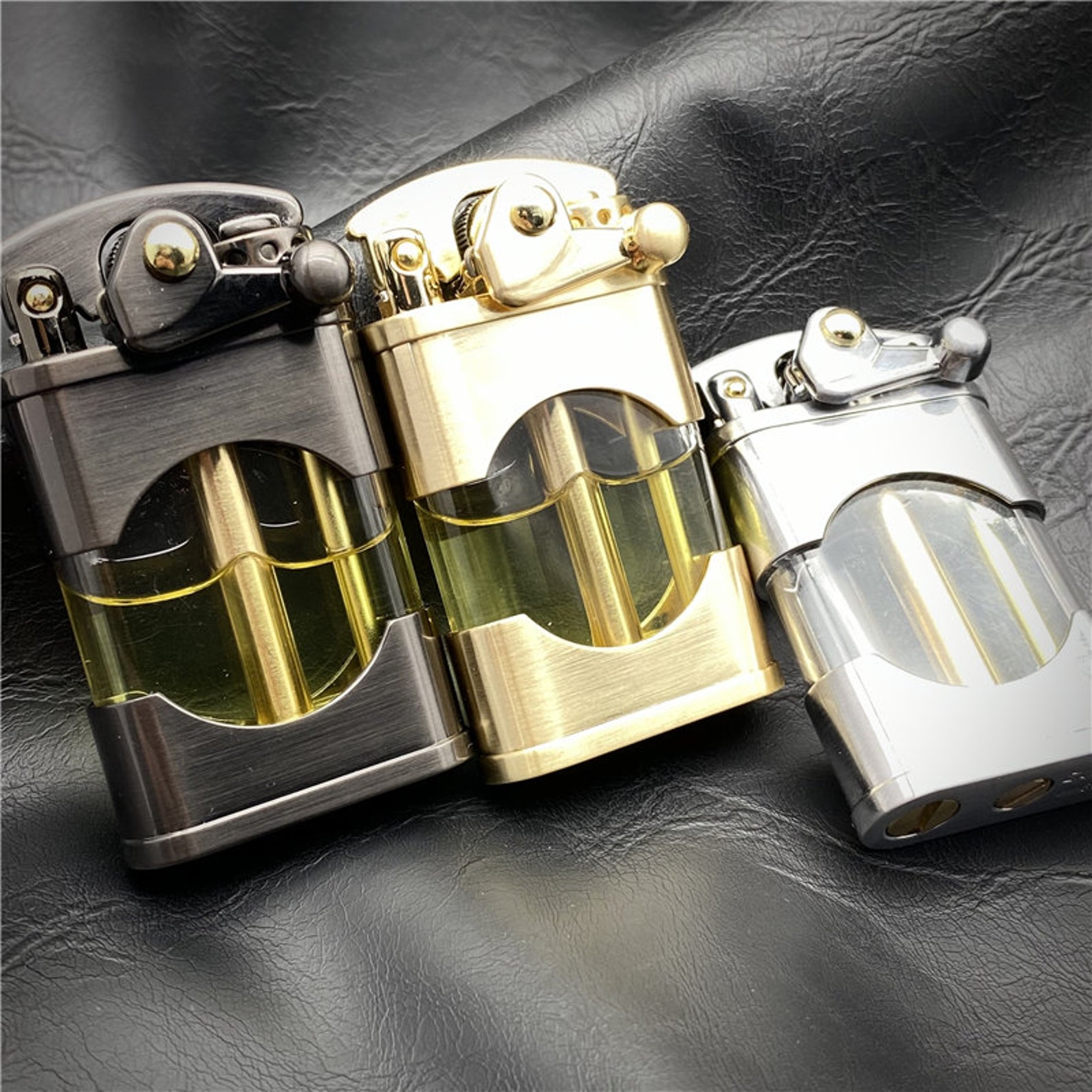 Automatic ignition Lighter Handmade Brass Lighters Unique Etsy